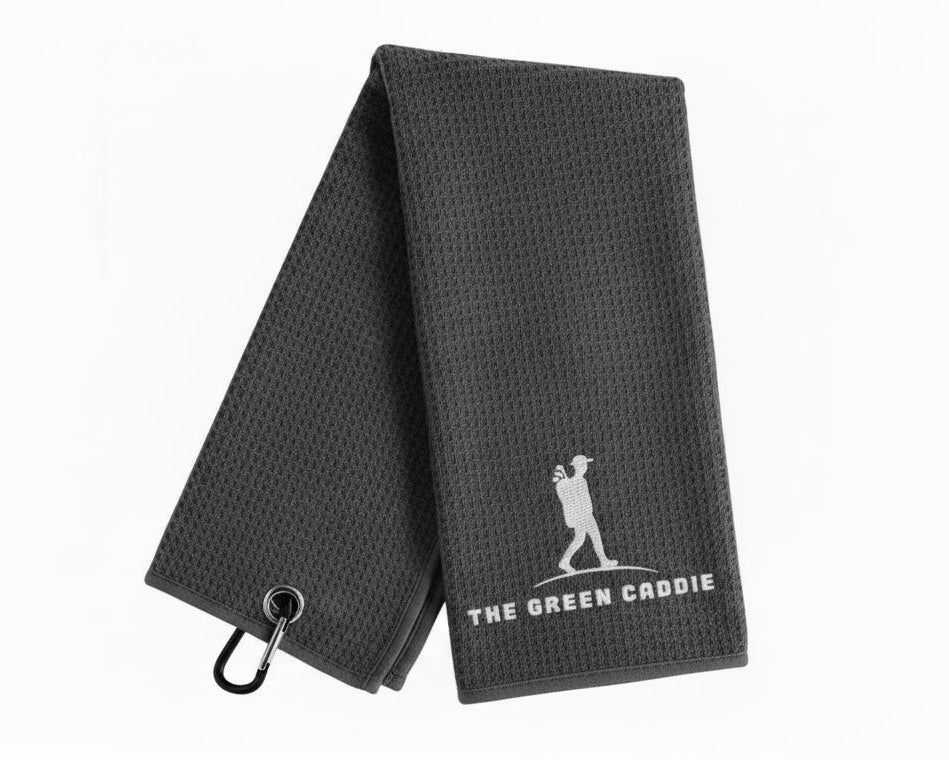 White and Grey Golf Towel